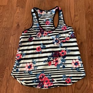 Silky razor back tank top